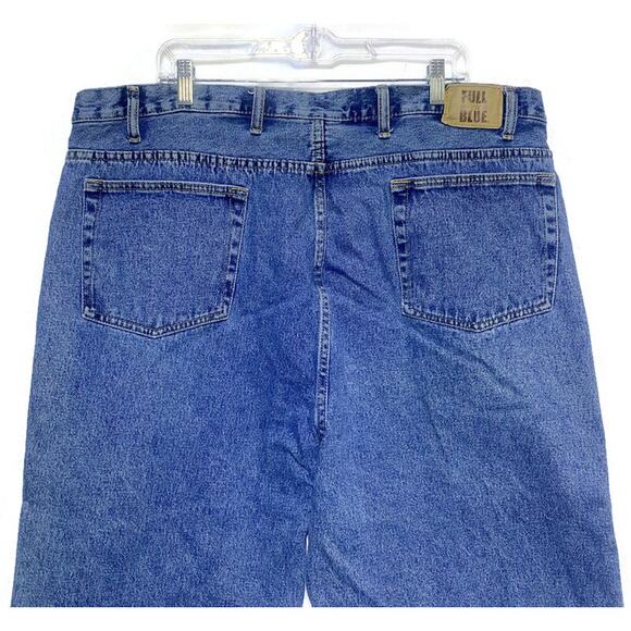 Full Blue Jeans Men's Size 46 x 30 Relaxed Straight Fit - Picture 5 of 8